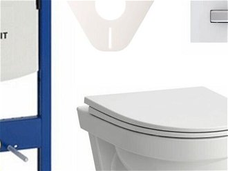 Cenovo zvýhodnený závesný WC set Geberit do ľahkých stien / predstenová montáž + WC Laufen Laufen Pro Nordic SIKOGES3H8 5