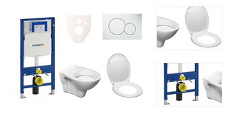 Cenovo zvýhodnený závesný WC set Geberit do ľahkých stien / predstenová montáž + WC S-Line S-line Pro 111.300.00.5ND1 3