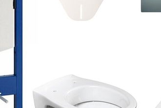 Cenovo zvýhodnený závesný WC set Geberit do ľahkých stien / predstenová montáž + WC S-Line S-line Pro 111.300.00.5NR3 5