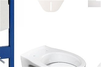 Cenovo zvýhodnený závesný WC set Geberit do ľahkých stien / predstenová montáž + WC S-Line S-line Pro 111.300.00.5NR5 5