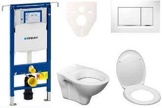 Cenovo zvýhodnený závesný WC set Geberit do ľahkých stien / predstenová montáž + WC S-Line S-line Pro 111.355.00.5ND5