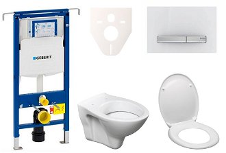 Cenovo zvýhodnený závesný WC set Geberit do ľahkých stien / predstenová montáž + WC S-Line S-line Pro 111.355.00.5ND8