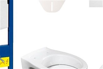 Cenovo zvýhodnený závesný WC set Geberit do ľahkých stien / predstenová montáž + WC S-Line S-line Pro 111.355.00.5NR4 5