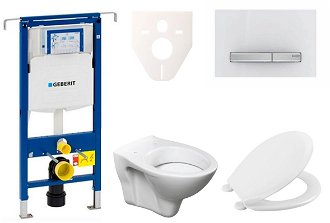 Cenovo zvýhodnený závesný WC set Geberit do ľahkých stien / predstenová montáž + WC S-Line S-line Pro 111.355.00.5NR8