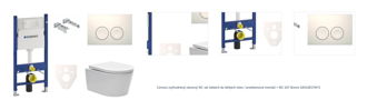 Cenovo zvýhodnený závesný WC set Geberit do ľahkých stien / predstenová montáž + WC SAT Brevis SIKOGES7W1S 1