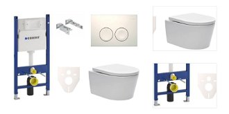 Cenovo zvýhodnený závesný WC set Geberit do ľahkých stien / predstenová montáž + WC SAT Brevis SIKOGES7W1S 3