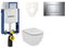 Cenovo zvýhodnený závesný WC set Geberit na zamurovanie + WC Ideal Standard Tesi 110.302.00.5NE6