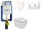 Cenovo zvýhodnený závesný WC set Geberit na zamurovanie + WC Ideal Standard Tesi 110.302.00.5NF4