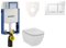 Cenovo zvýhodnený závesný WC set Geberit na zamurovanie + WC Ideal Standard Tesi 110.302.00.5NF5