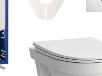 Cenovo zvýhodnený závesný WC set Geberit na zamurovanie + WC Laufen Laufen Pro Nordic SIKOGE2H1 5