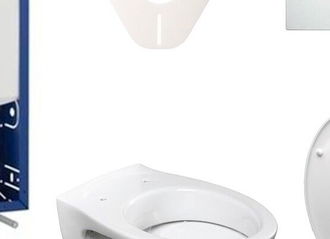 Cenovo zvýhodnený závesný WC set Geberit na zamurovanie + WC S-Line S-line Pro 110.302.00.5ND1 5