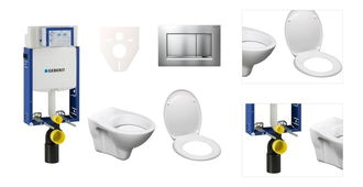 Cenovo zvýhodnený závesný WC set Geberit na zamurovanie + WC S-Line S-line Pro 110.302.00.5ND7 3