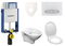 Cenovo zvýhodnený závesný WC set Geberit na zamurovanie + WC S-Line S-line Pro 110.302.00.5ND8