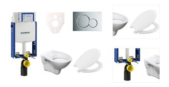 Cenovo zvýhodnený závesný WC set Geberit na zamurovanie + WC S-Line S-line Pro 110.302.00.5NR2 3