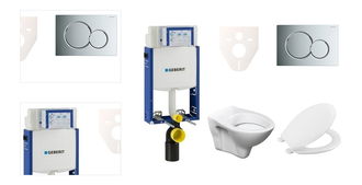 Cenovo zvýhodnený závesný WC set Geberit na zamurovanie + WC S-Line S-line Pro 110.302.00.5NR2 4