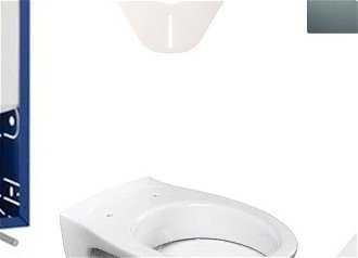 Cenovo zvýhodnený závesný WC set Geberit na zamurovanie + WC S-Line S-line Pro 110.302.00.5NR3 5