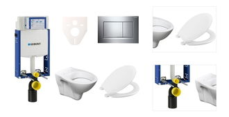 Cenovo zvýhodnený závesný WC set Geberit na zamurovanie + WC S-Line S-line Pro 110.302.00.5NR6 3