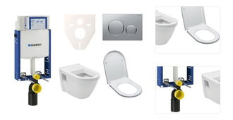 Cenovo zvýhodnený závesný WC set Geberit na zamurovanie + WC VitrA Integra vr. sedátka SIKOGE2V42 3