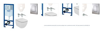 Cenovo zvýhodnený závesný WC set Grohe do ľahkých stien / predstenová montáž + WC Ideal Standard Tesi 38528SET-KF 1