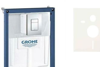 Cenovo zvýhodnený závesný WC set Grohe do ľahkých stien / predstenová montáž + WC SAT Brevis SIKOGRS3W0 6