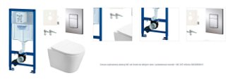 Cenovo zvýhodnený závesný WC set Grohe do ľahkých stien / predstenová montáž + WC SAT Infinitio SIKOGRSIN1S 1