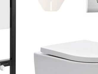 Cenovo zvýhodnený závesný WC set Jika do ľahkých stien / predstenová montáž + WC SAT Brevis SIKOJSW1 5