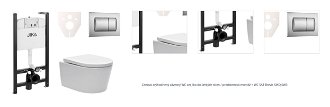Cenovo zvýhodnený závesný WC set Jika do ľahkých stien / predstenová montáž + WC SAT Brevis SIKOJSW3 1