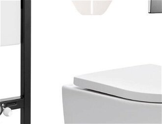 Cenovo zvýhodnený závesný WC set Jika do ľahkých stien / predstenová montáž + WC SAT Brevis SIKOJSW3 5
