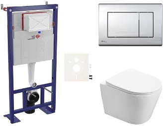 Cenovo zvýhodnený závesný WC set SAT do ľahkých stien / predstenová montáž + WC SAT Infinitio SIKOSSIN21