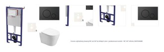 Cenovo zvýhodnený závesný WC set SAT do ľahkých stien / predstenová montáž + WC SAT Infinitio SIKOSSIN68K 1