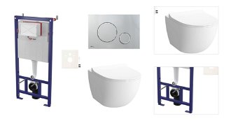 Cenovo zvýhodnený závesný WC set SAT do ľahkých stien / predstenová montáž + WC SAT Infinitio SIKOSSINF71K 3