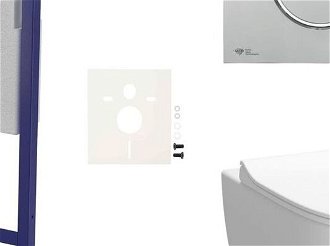Cenovo zvýhodnený závesný WC set SAT do ľahkých stien / predstenová montáž + WC SAT Infinitio SIKOSSINF71K 5
