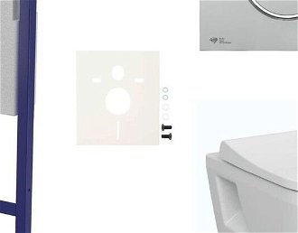 Cenovo zvýhodnený závesný WC set SAT do ľahkých stien / predstenová montáž + WC Vitra Integra SIKOSSINTRE71K 5