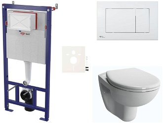 Cenovo zvýhodnený závesný WC set SAT do ľahkých stien / predstenová montáž + WC Vitra Normus SIKOSSNOR20K