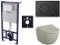 Cenovo zvýhodnený závesný WC set SAT do ľahkých stien / predstenová montáž + WC Vitra Sento SIKOSSSENT68K