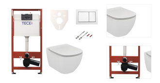 Cenovo zvýhodnený závesný WC set TECE do ľahkých stien / predstenová montáž + WC Ideal Standard Tesi SIKOTSE0 3