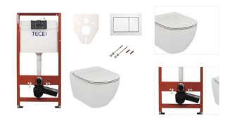 Cenovo zvýhodnený závesný WC set TECE do ľahkých stien / predstenová montáž + WC Ideal Standard Tesi SIKOTSF0 3