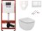 Cenovo zvýhodnený závesný WC set TECE do ľahkých stien / predstenová montáž + WC Ideal Standard Tesi SIKOTSF0