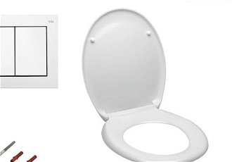 Cenovo zvýhodnený závesný WC set TECE do ľahkých stien / predstenová montáž + WC S-Line S-line Pro SIKOTSD0 7