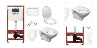 Cenovo zvýhodnený závesný WC set TECE do ľahkých stien / predstenová montáž + WC S-Line S-line Pro SIKOTSD0 3