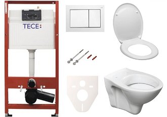 Cenovo zvýhodnený závesný WC set TECE do ľahkých stien / predstenová montáž + WC S-Line S-line Pro SIKOTSD0