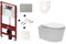 Cenovo zvýhodnený závesný WC set TECE do ľahkých stien / predstenová montáž + WC SAT Brevis SIKOTS2W0