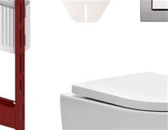 Cenovo zvýhodnený závesný WC set TECE do ľahkých stien / predstenová montáž + WC SAT Brevis SIKOTS3W2 5