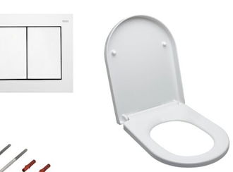 Cenovo zvýhodnený závesný WC set TECE do ľahkých stien / predstenová montáž + WC Vitra Integra vr. sedátka SIKOTSV0 7