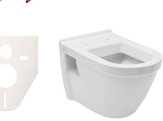 Cenovo zvýhodnený závesný WC set TECE do ľahkých stien / predstenová montáž + WC Vitra Integra vr. sedátka SIKOTSV0 9