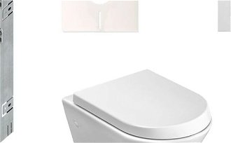 Cenovo zvýhodnený závesný WC set TECE na zamurovanie + WC Roca Nexo KMPLNEXOT 5