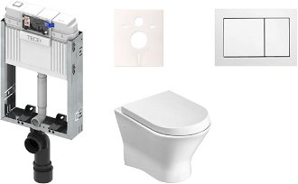 Cenovo zvýhodnený závesný WC set TECE na zamurovanie + WC Roca Nexo KMPLNEXOT 2