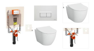 Cenovo zvýhodnený závesný WC set VitrA na zamurovanie + WC VitrA Nuo SIKOVIZNUO600 3