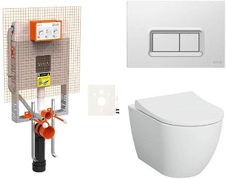 Cenovo zvýhodnený závesný WC set Vitra na zamurovanie + WC Vitra Nuo SIKOVIZNUO680