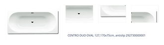 CENTRO DUO OVAL 127,170x75cm, antislip  292730000001 1